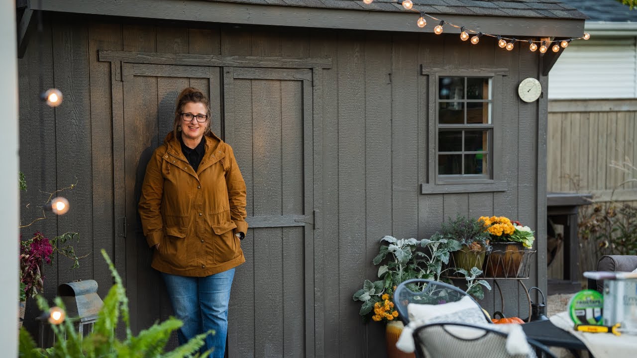 Simple Shed Makeover Featuring SherwinWilliams 2021 Color of the Year